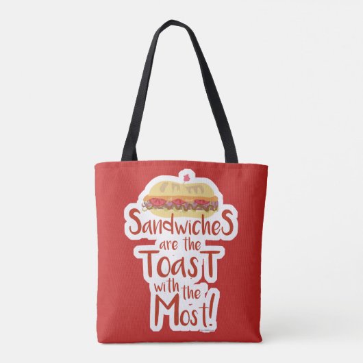 So Funny Sandwich Slogan Toast Most Epic Tasche (Rückseite)