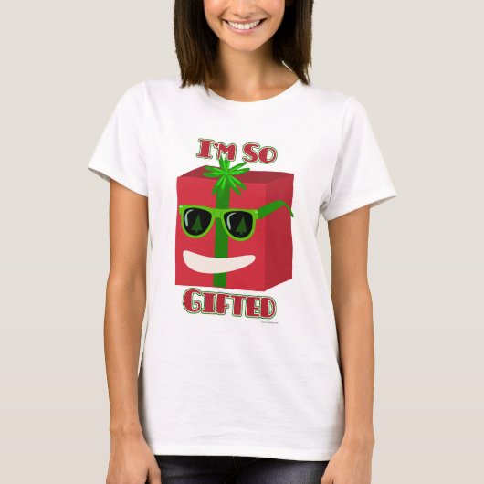 So gab Funny Cartoon Holiday Present Slogan T-Shirt (Vorderseite)