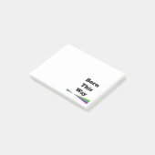 So geboren post-it klebezettel (angewinkelt)
