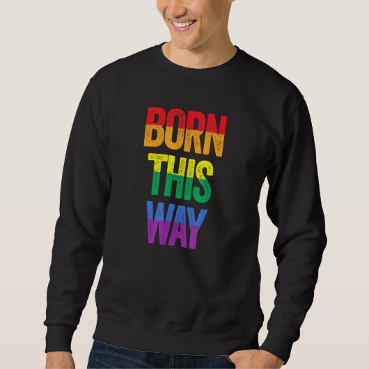 So geboren sweatshirt (Vorderseite)
