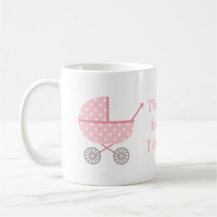 So gehe ich spazieren Babywagen Lustige Mutter Kaffeetasse