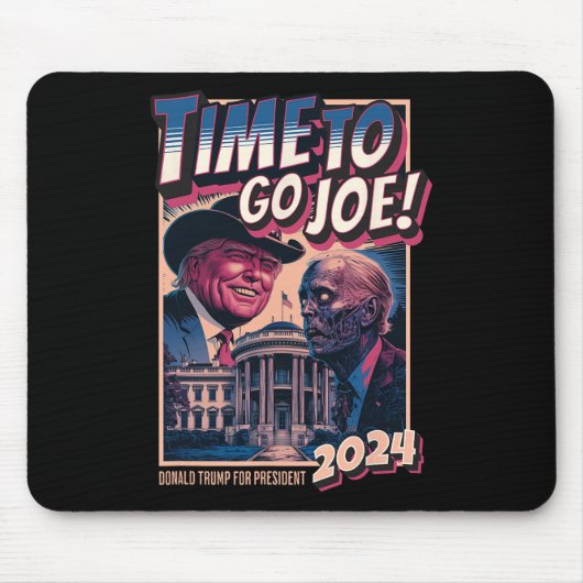 So gehen Joe Funny Pro Trump 2024 Mousepad (Vorne)