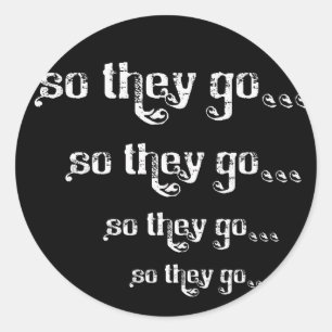 So gehen sie… Rolle-verblassen Logo Aufkleber