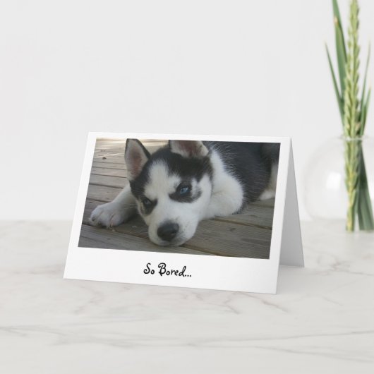 So gelangweilt karte (Vorderseite)