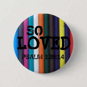 So geliebt, Psalm-139:14 Button