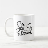 So geliebte John-3:16 Kaffee-Tasse Kaffeetasse (Links)
