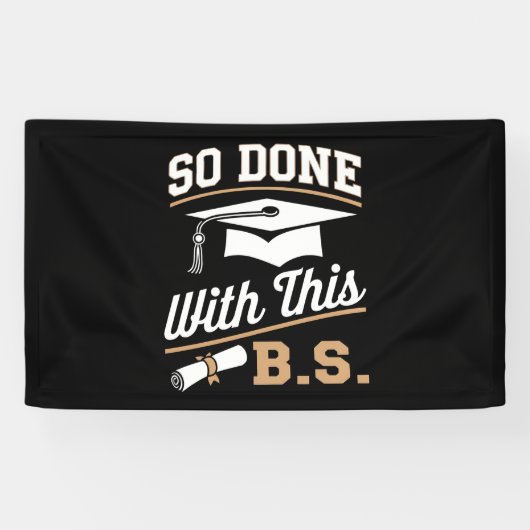 So gemacht mit diesem BS Bachelors Graduate Abschl Banner (Horizontal)