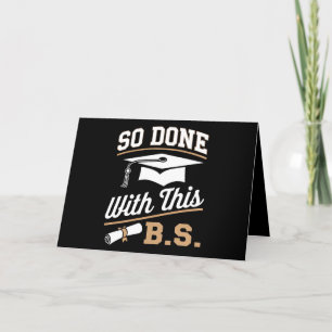 So gemacht mit diesem BS Bachelors Graduate Abschl Dankeskarte