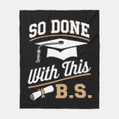 So gemacht mit diesem BS Bachelors Graduate Abschl Fleecedecke (Vorderseite)