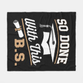 So gemacht mit diesem BS Bachelors Graduate Abschl Fleecedecke (Vorderseite (Horizontal))
