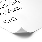 So Gemein habe ich keine StandardabweichungPoster Poster (Ecke)