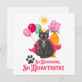 So gemein, so Meowtastisch! Einladung (Vorne/Hinten)