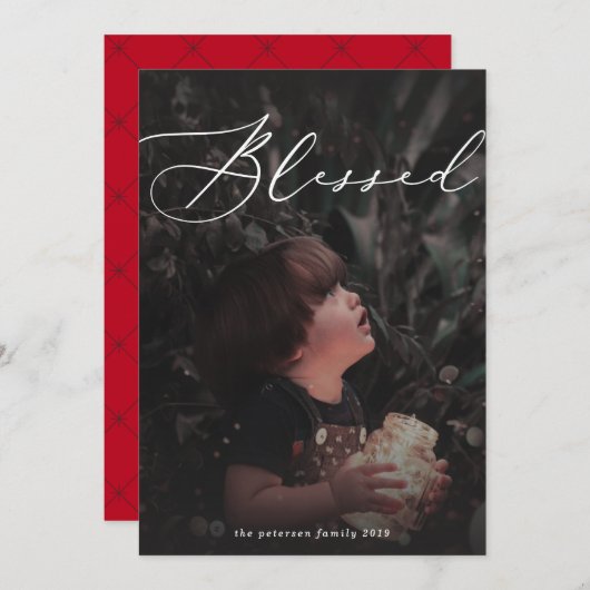 so gesegnet feiertagskarte (Vorne/Hinten)