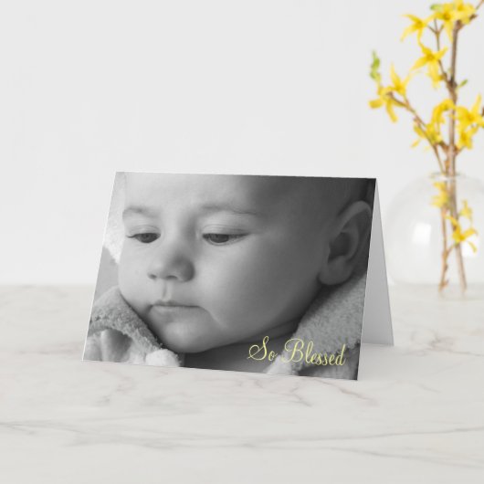 So gesegnet karte (Gelbe Blume)