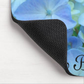 So gesegnet! Mousepads Blue Floral Hydrangees (Ecke)