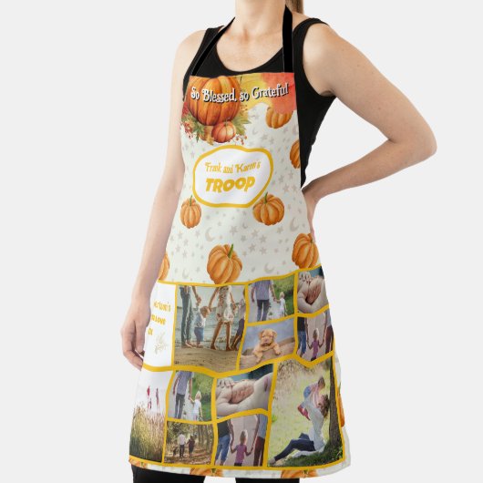 So gesegnet, so dankbar Familie Foto Collage Schürze (InSitu)