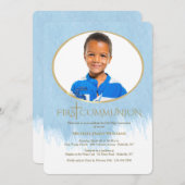 So gesegnetes Foto religiöse Einladung (Vorne/Hinten)