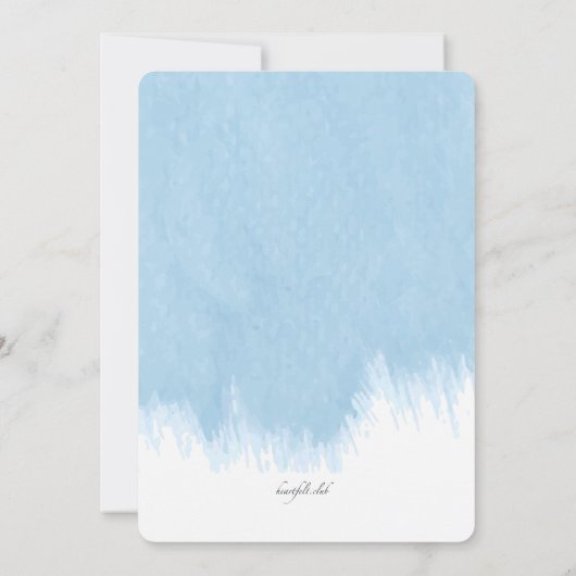 So gesegnetes Foto religiöse Einladung (Rückseite)