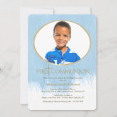 So gesegnetes Foto religiöse Einladung (Vorderseite)