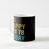 So glücklich bin ich heute 78, 78 78. kaffeetasse (Vorderseite Links)