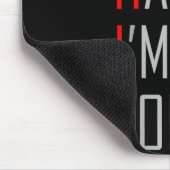 So glücklich, dass ich heute siebzig bin 70. Gebur Mousepad (Ecke)