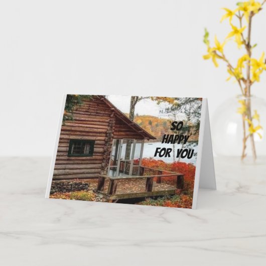 SO "GLÜCKLICH" FÜR SIE IN IHRER NEUEN ZUHAUSE KARTE (Gelbe Blume)