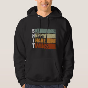 So Glücklich Habe Ich Zwillinge - Lustiger Elternt Hoodie