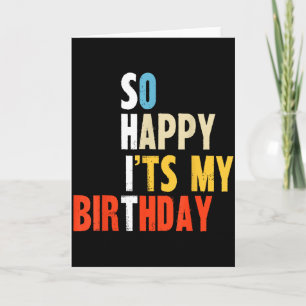 So glücklich ist mein Geburtstag Lustig Mama Papa  Karte