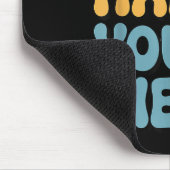 So glücklich Sie sind hier Groovy Retro Sitivity W Mousepad (Ecke)