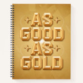 So gut wie Gold Bullet Notebook Notizblock (Vorderseite)