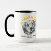 So gut wie Gold Personalisiert Ringer Kaffee Tasse (Links)