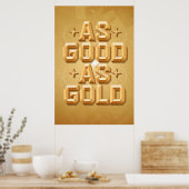 So gut wie Gold Poster (24x36) (Küche)
