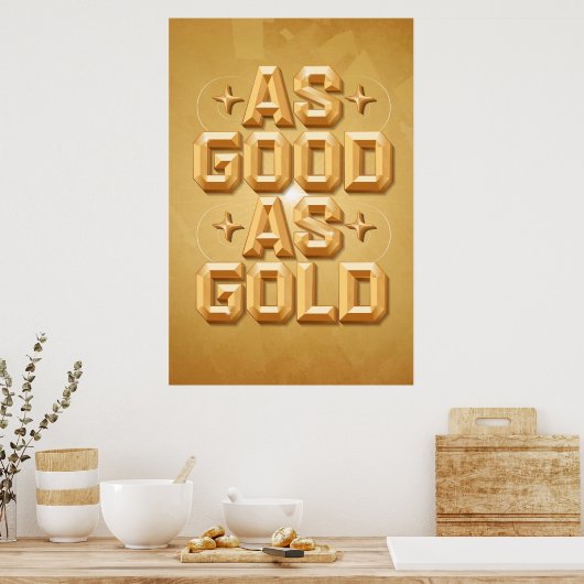 So gut wie Gold Poster (24x36) (Küche)