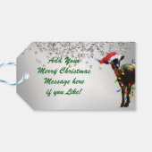 So gute Weihnachtsziege Geschenketiketten Geschenkanhänger (Rückseite Horizontal)