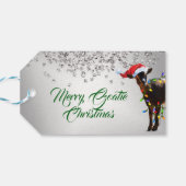 So gute Weihnachtsziege Geschenketiketten Geschenkanhänger (Rückseite Horizontal)