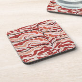 So gutes Bacon Fun Fleisch Illustriertes Muster Untersetzer (Linke Seite)