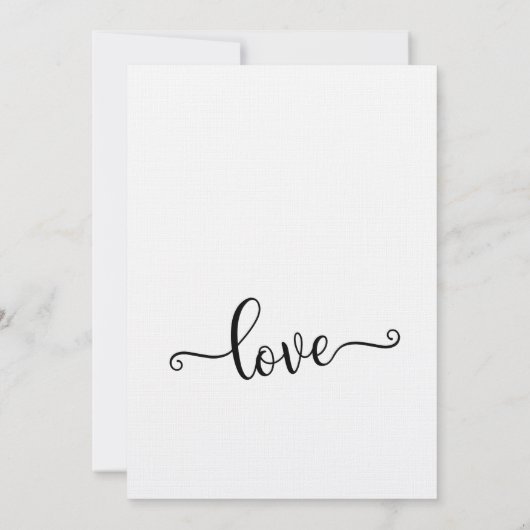 So haben Sie Skripttypografie entwickelt und behal Einladung (Rückseite)