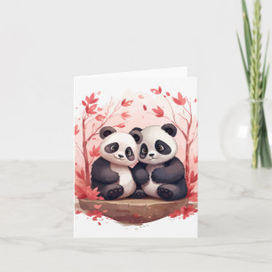 So Happy Together Panda-Paar Karte