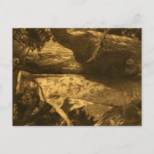 So heimgesucht Mondlicht Wächter der Nacht Postkarte