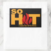 SO HEISS Aufkleber (Tasche)