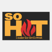 SO HEISS Aufkleber (Vorderseite)