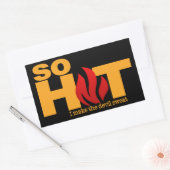 SO HEISS Aufkleber (Umschlag)