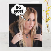 SO HEISS FUNND BLOND SEXY BIRTHDAY GROSSE KARTE FÜ (Gelbe Blume)