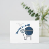 So heiß! postkarte (Stehend Vorderseite)