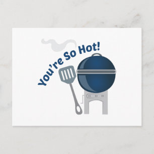 So heiß! postkarte