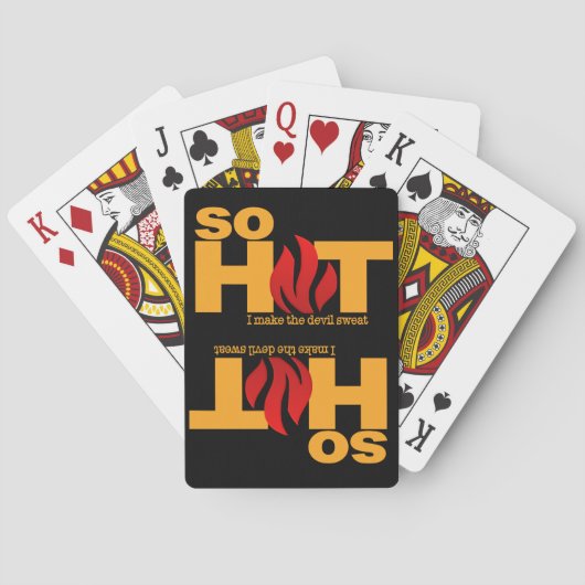 SO HEISS spielen Karten Spielkarten (Rückseite)