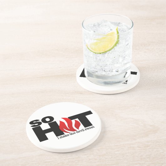 So heiß Untersetzer (Seite)