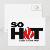 So heiße Postkarte (Vorne/Hinten)