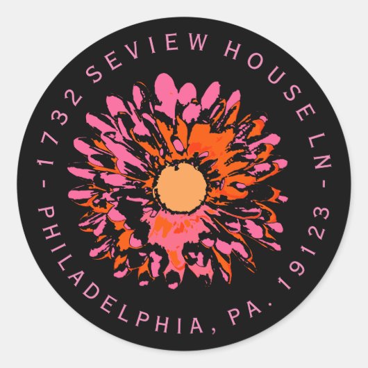 SO HÜBSCH Bat Mitzvah Rücksendeadresse Sticker Sie (Vorderseite)