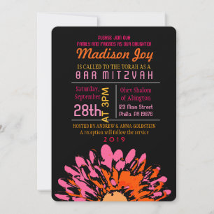 SO HÜBSCH DAISY Bat Mitzvah Einladung